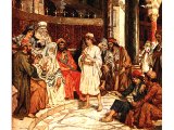 The boy Jesus asking questions in the Temple - by William Hole